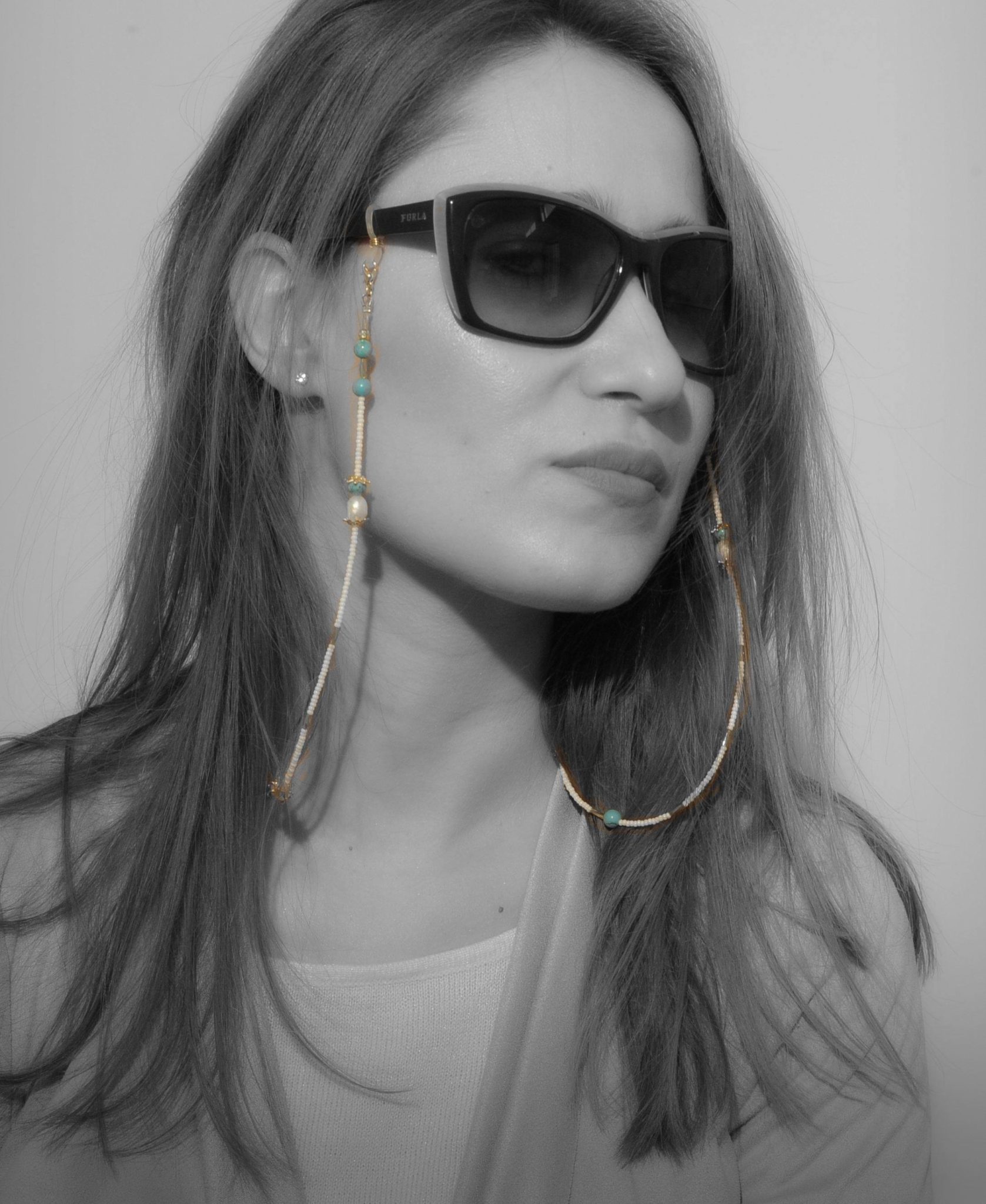 Χειροποίητα Κορδόνια γυαλιών με ημιπολύτιμες πέτρες